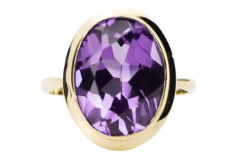 Александрит 14-кв Желтое золото Кольцо Винтаж изделия vrc285y